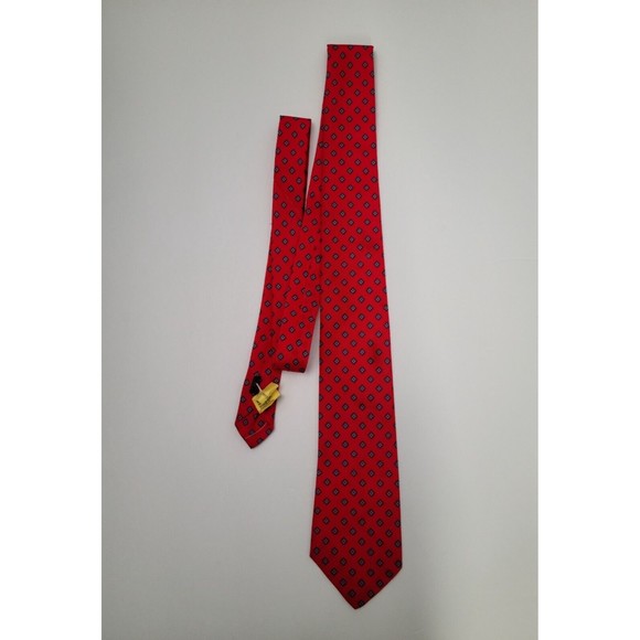 Randa Corp. USA Mens Classic Neck Tie Red White Blue Washable Dryable 3"x56.5" - Picture 2 of 4